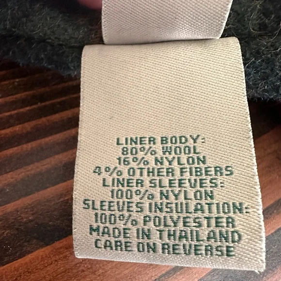 Vintage LL Bean Barn Coat Oversized Chore Jacket Detachable Wool Lined XL Tall - Picture 12 of 16